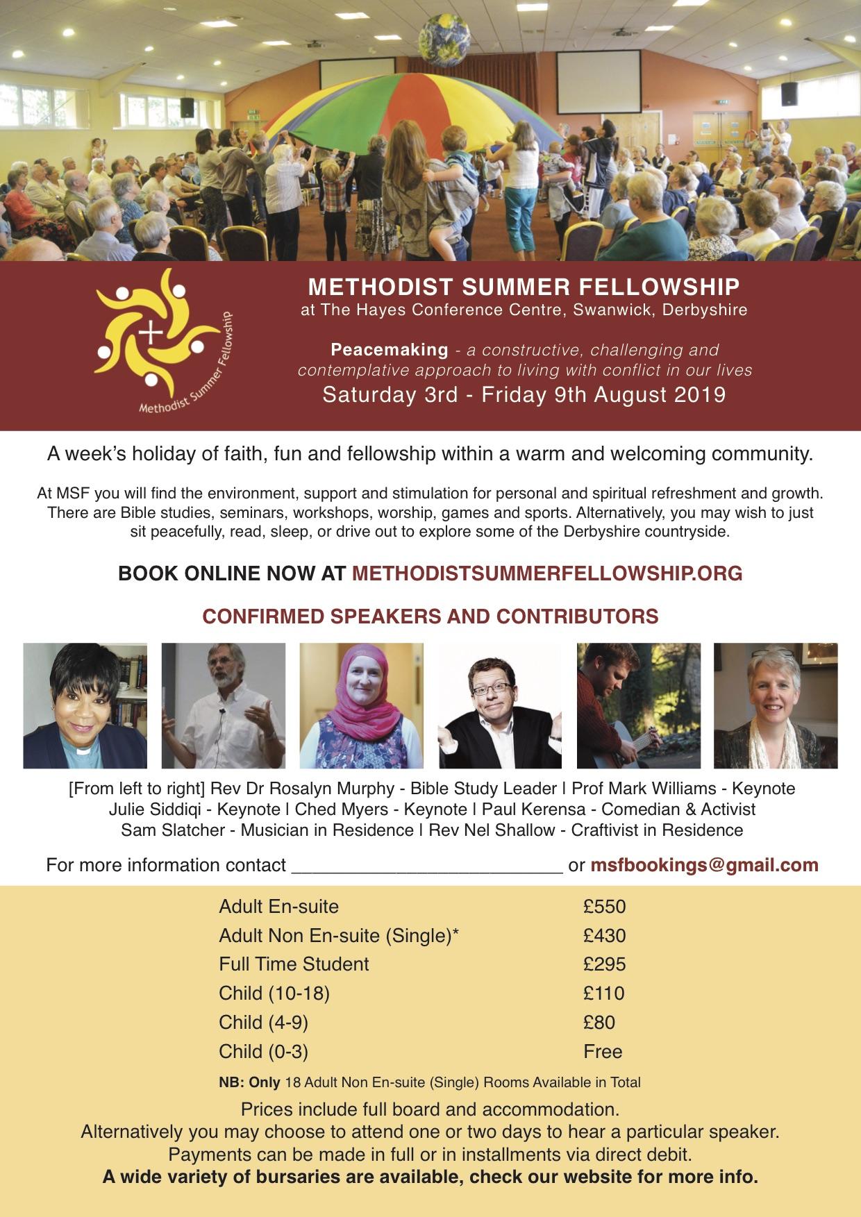 Methodist Summer Fellowship 2019