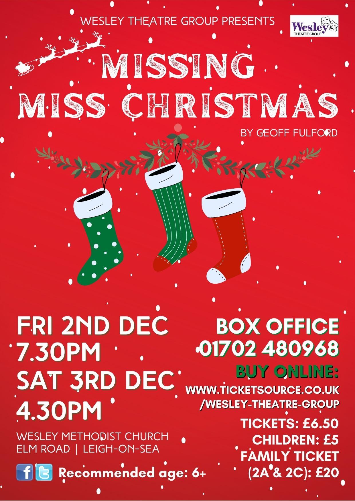 Missing Miss Christmas- Wesley Theatre Group