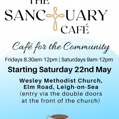 Sanctuary Cafe Opening Flyer