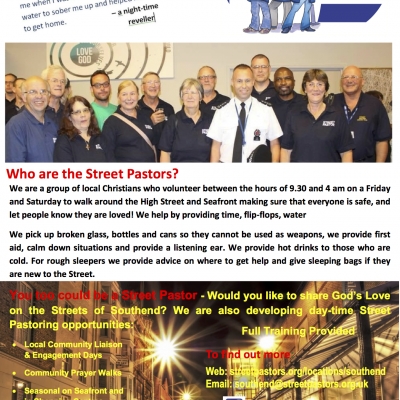 Street Pastor Poster 11th Mar 2020