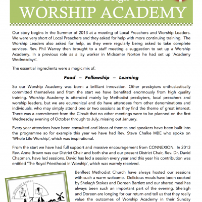 Synod Worship Academy P-1